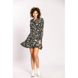 Robe courte imprimé fleuri