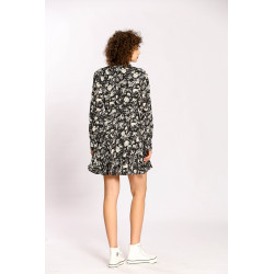 Robe courte imprimé fleuri