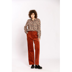 Pantalon velours uni
