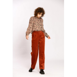 Pantalon velours uni