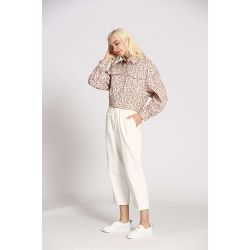 Pantalon uni coton