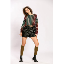 Short effet cuir