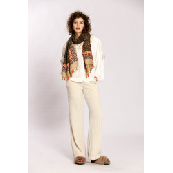 Pantalon velours uni