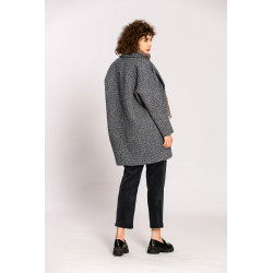 Manteau Oversize en Jacquard
