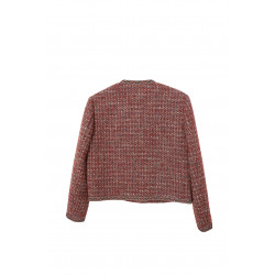 Manteau court jacquard