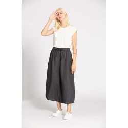 Pantalon rayure lin