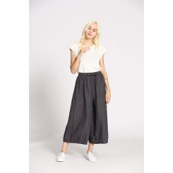 Pantalon rayure lin
