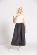 Pantalon rayure lin