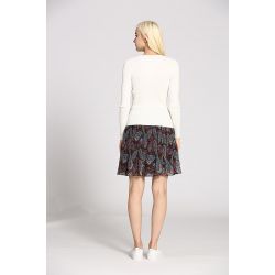 Pull maille côtelée