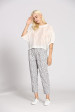 Pantalon coton fleuri