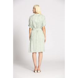 Robe jacquard uni