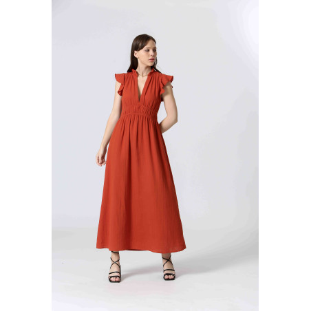 Robe longue coton