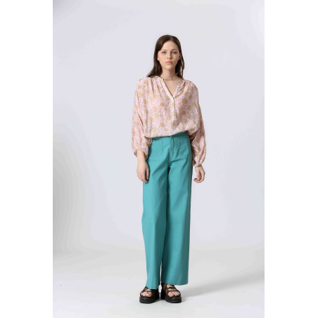 Blouse motif florale