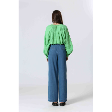 Blouse coton texturé