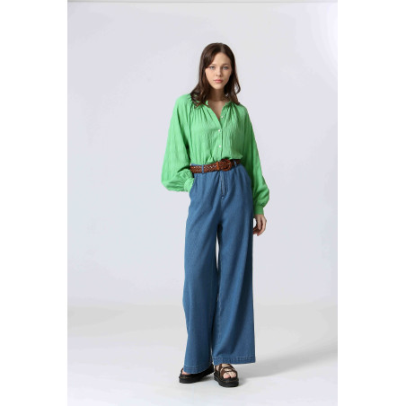 Blouse coton texturé