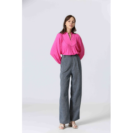Blouse coton jacquard