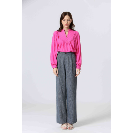 Blouse coton jacquard
