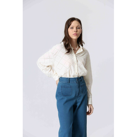 Chemise broderie anglaise