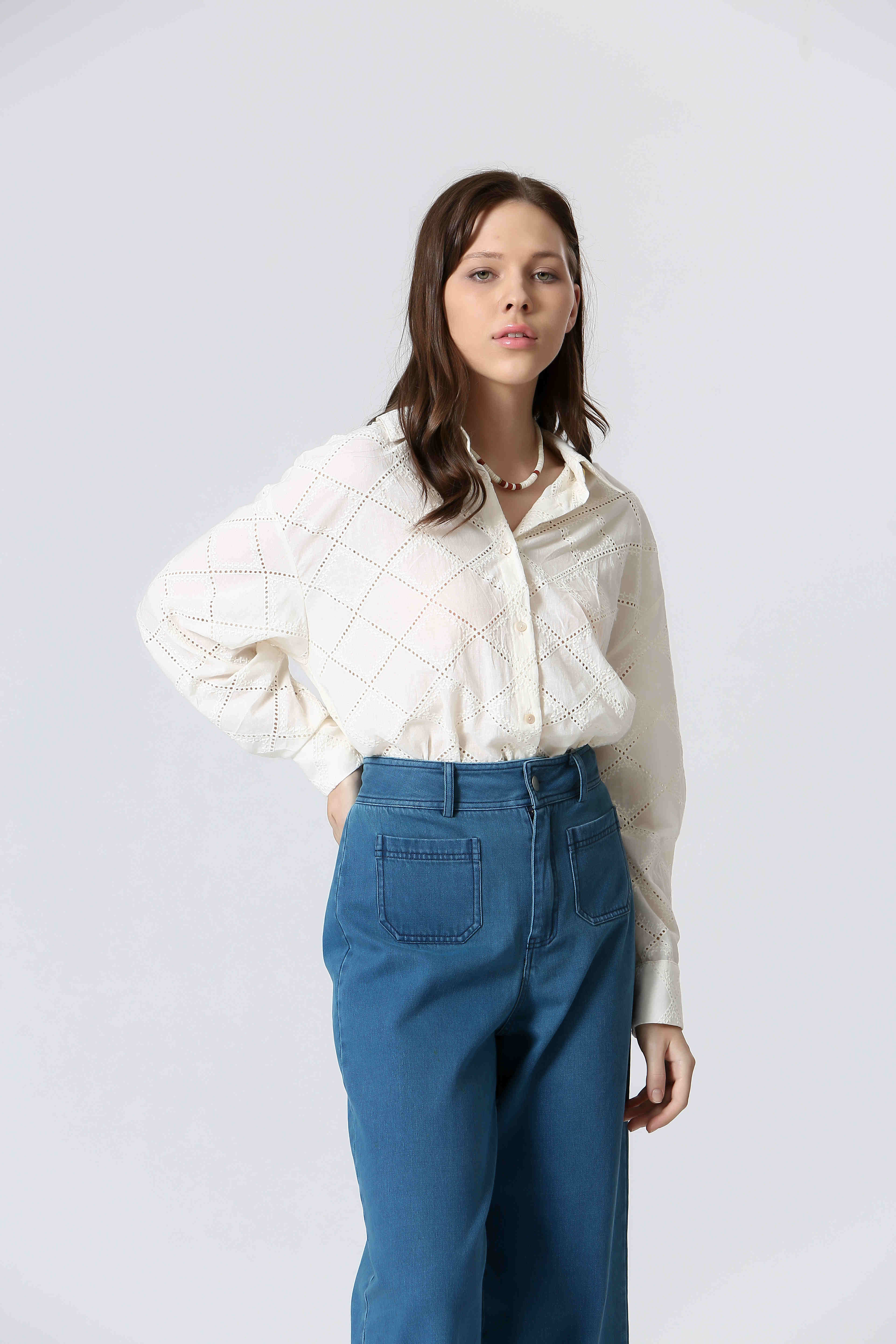 Chemise broderie anglaise