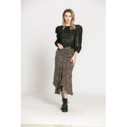 Top simili cuir