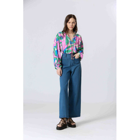 Blouse imprimé coloré