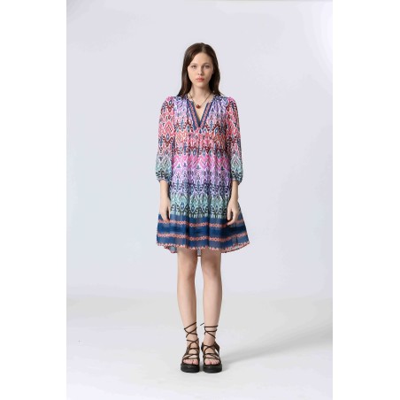 Robe courte imprimée
