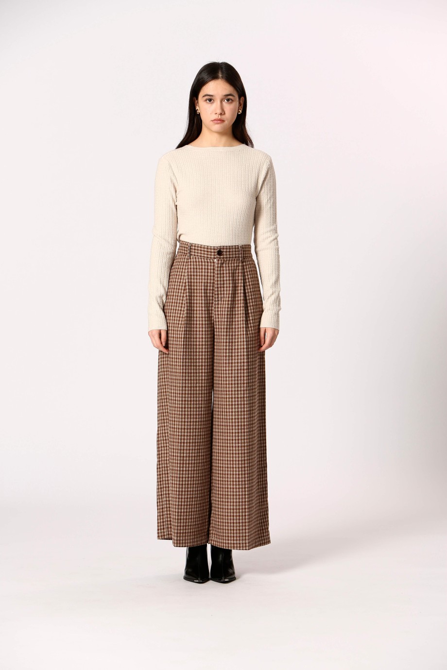 Pantalon à carreaux