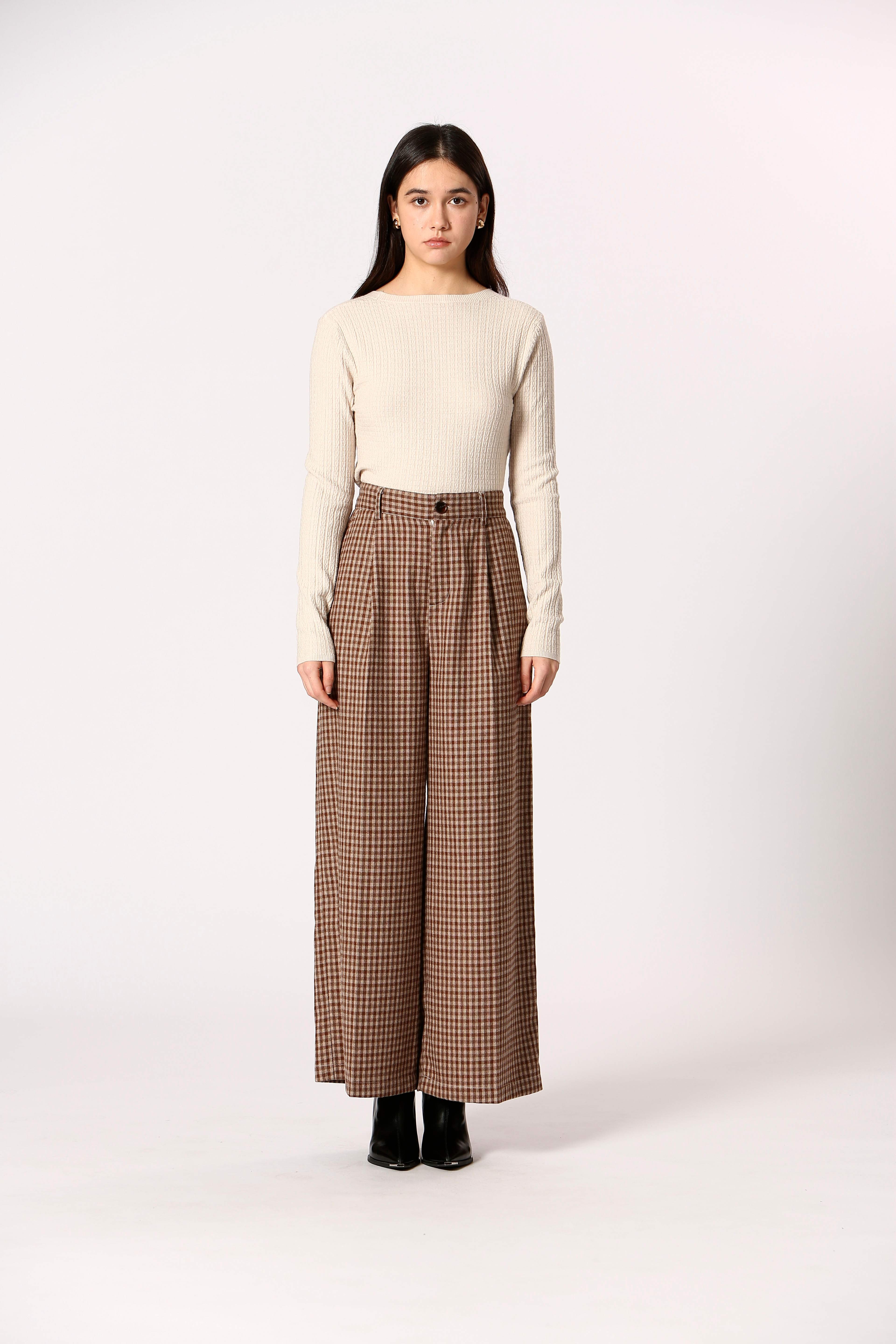 Pantalon à carreaux