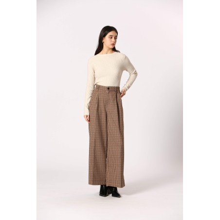 Pantalon à carreaux