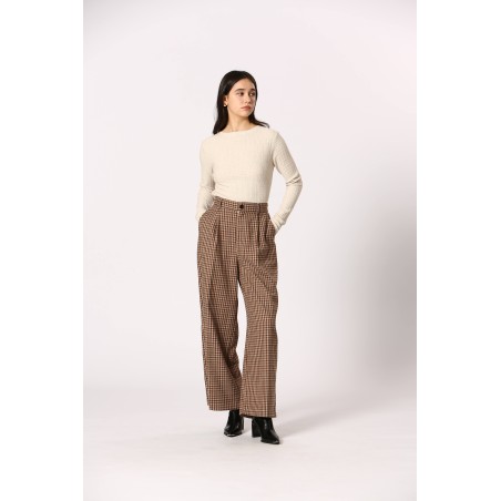 Pantalon à carreaux
