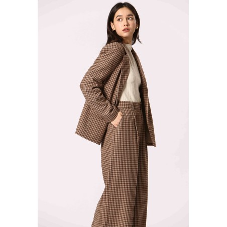 Pantalon à carreaux