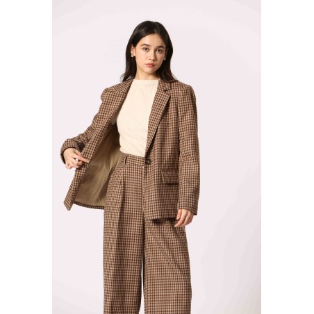 Pantalon à carreaux