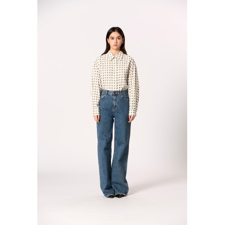 Chemise à pois