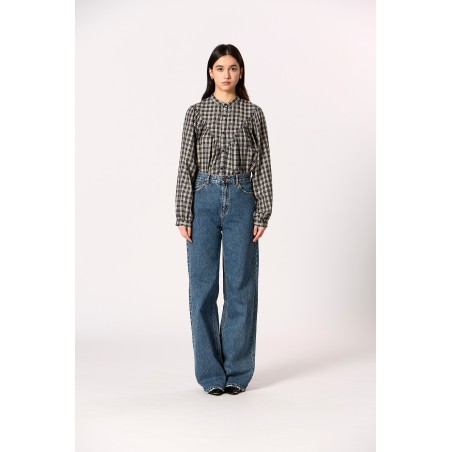 Blouse à carreaux