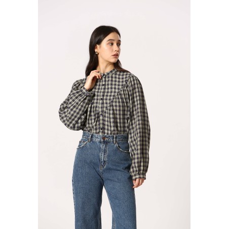 Blouse à carreaux
