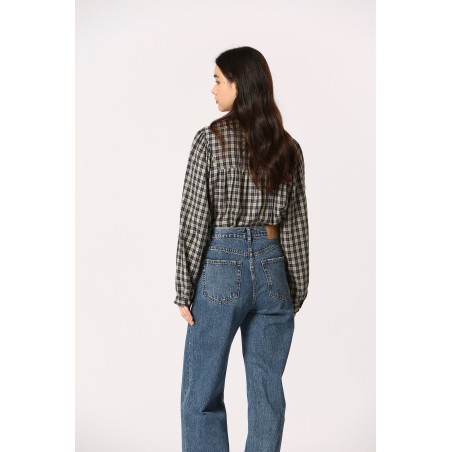 Blouse à carreaux