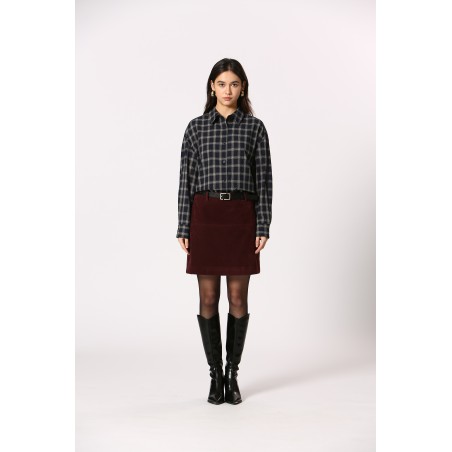 Chemise à carreaux