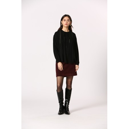 Blouse à galons ajourés