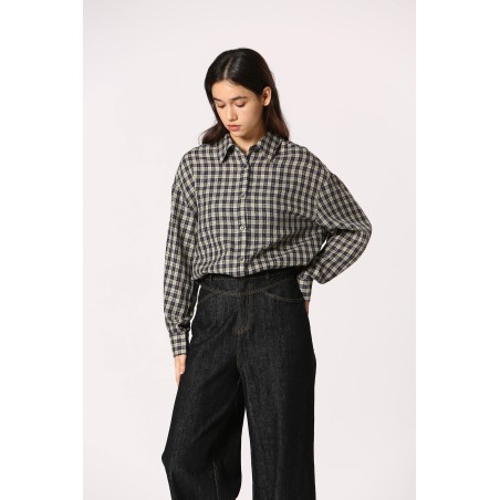 Chemise à carreaux tissés