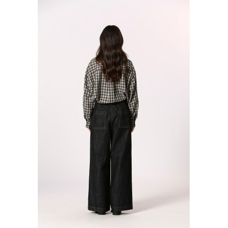 Chemise à carreaux tissés