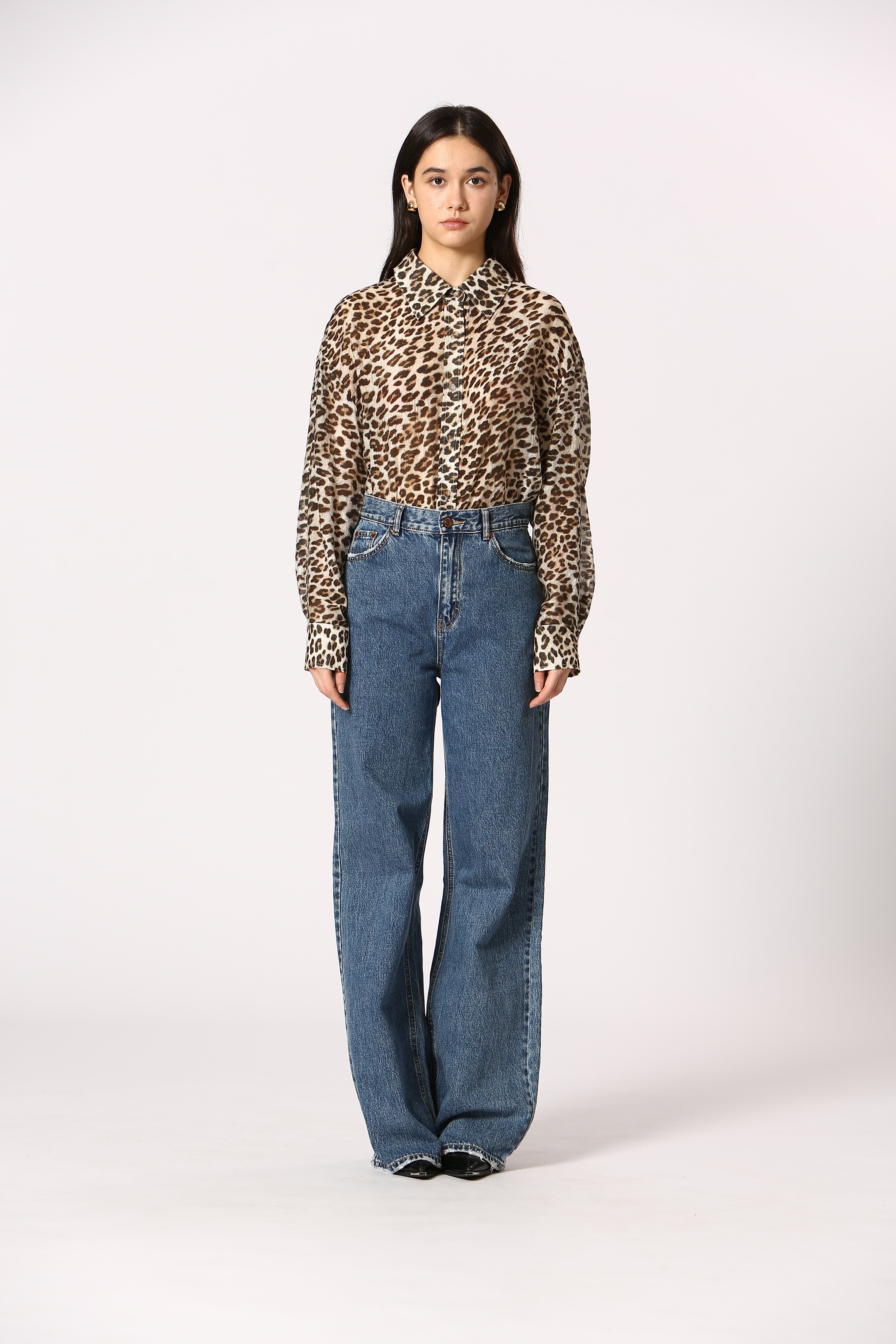 Chemise longue léopard