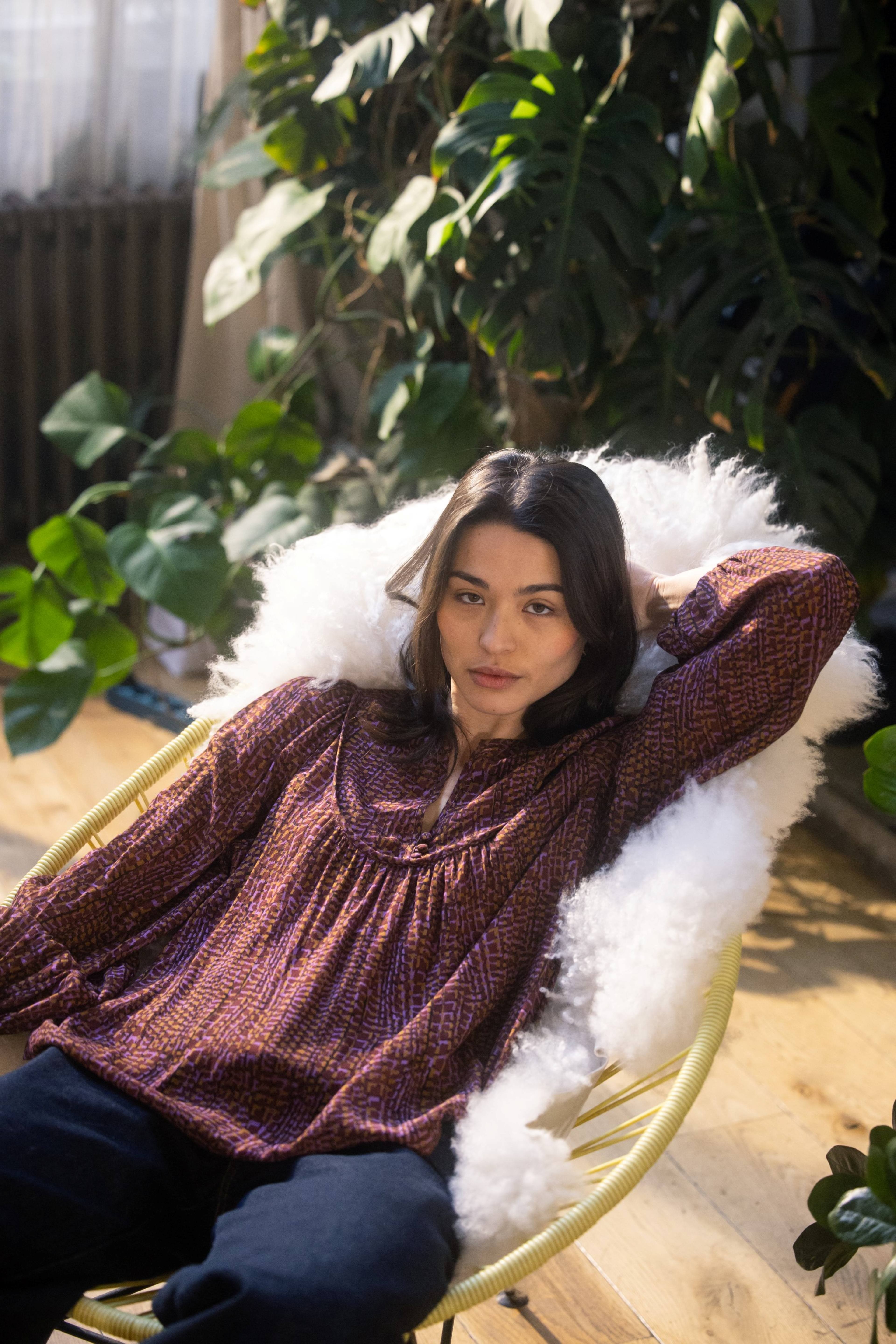 Blouse imprimé serpent