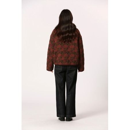 Veste matelassée fleurie