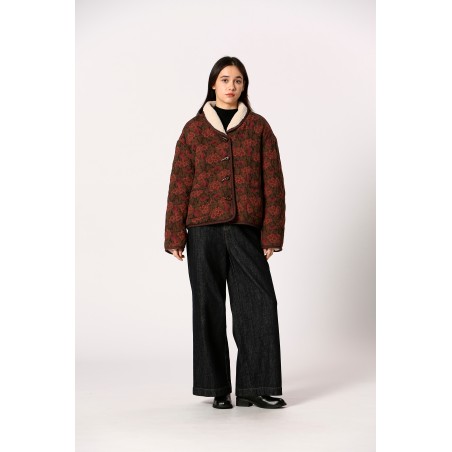 Veste matelassée fleurie