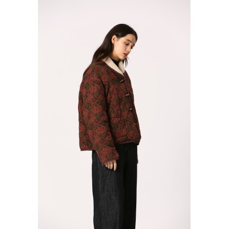 Veste matelassée fleurie