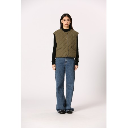 Gilet matelassé uni