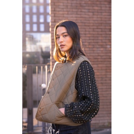 Gilet matelassé uni