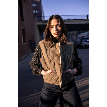 Gilet matelassé uni