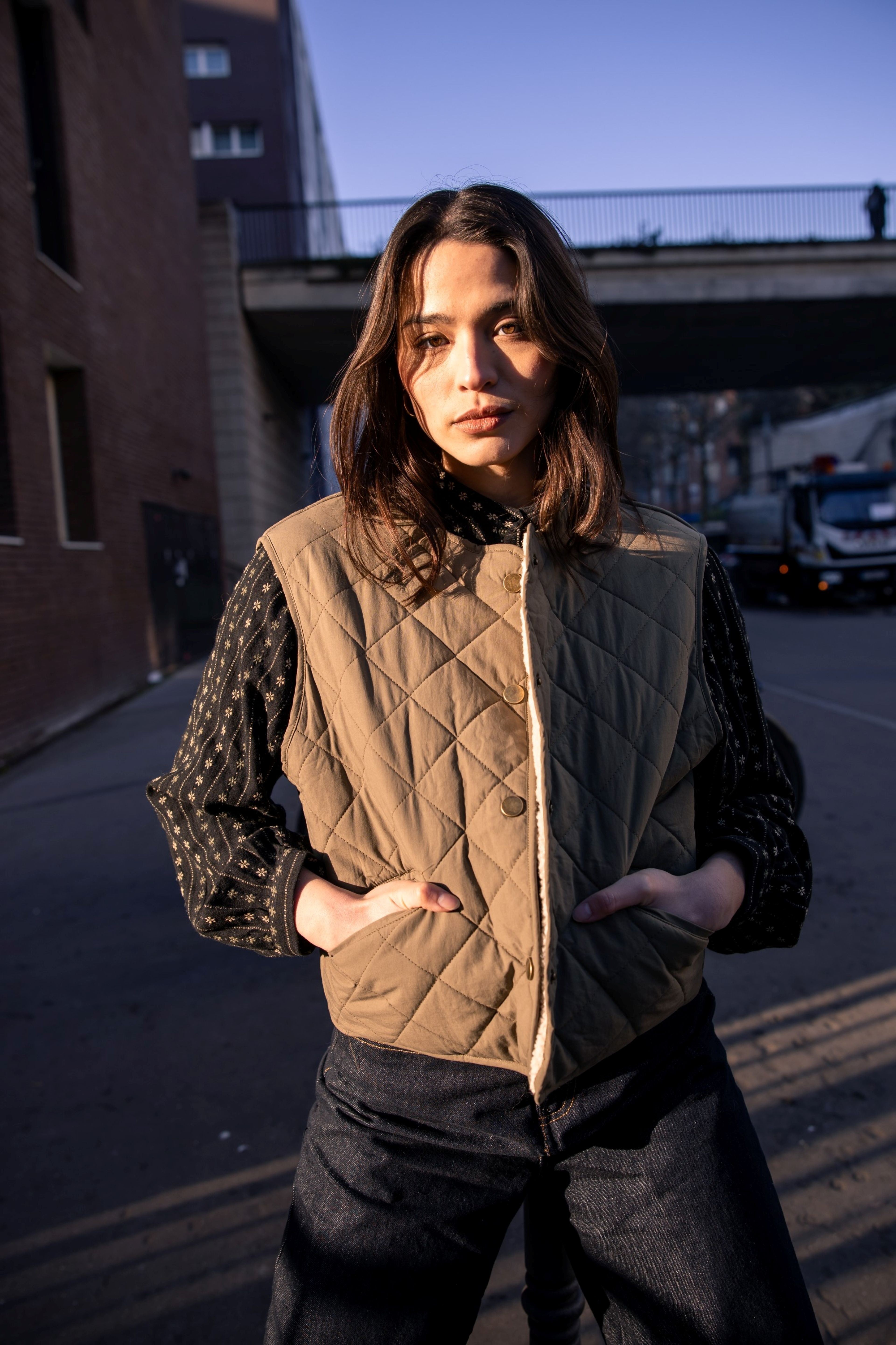 Gilet matelassé uni