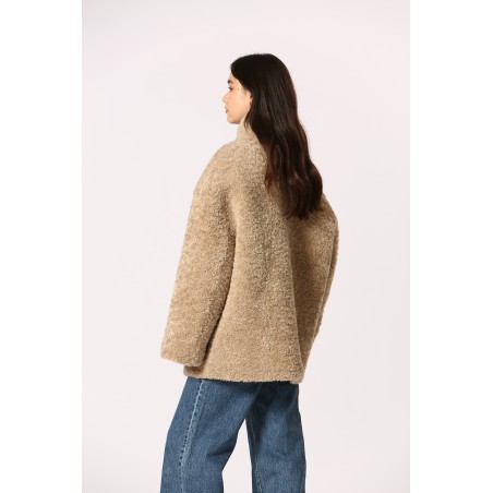 Manteau oversize bouclette
